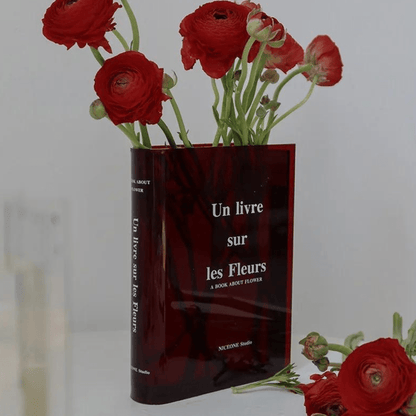 Vase Artistique Livre Transparent